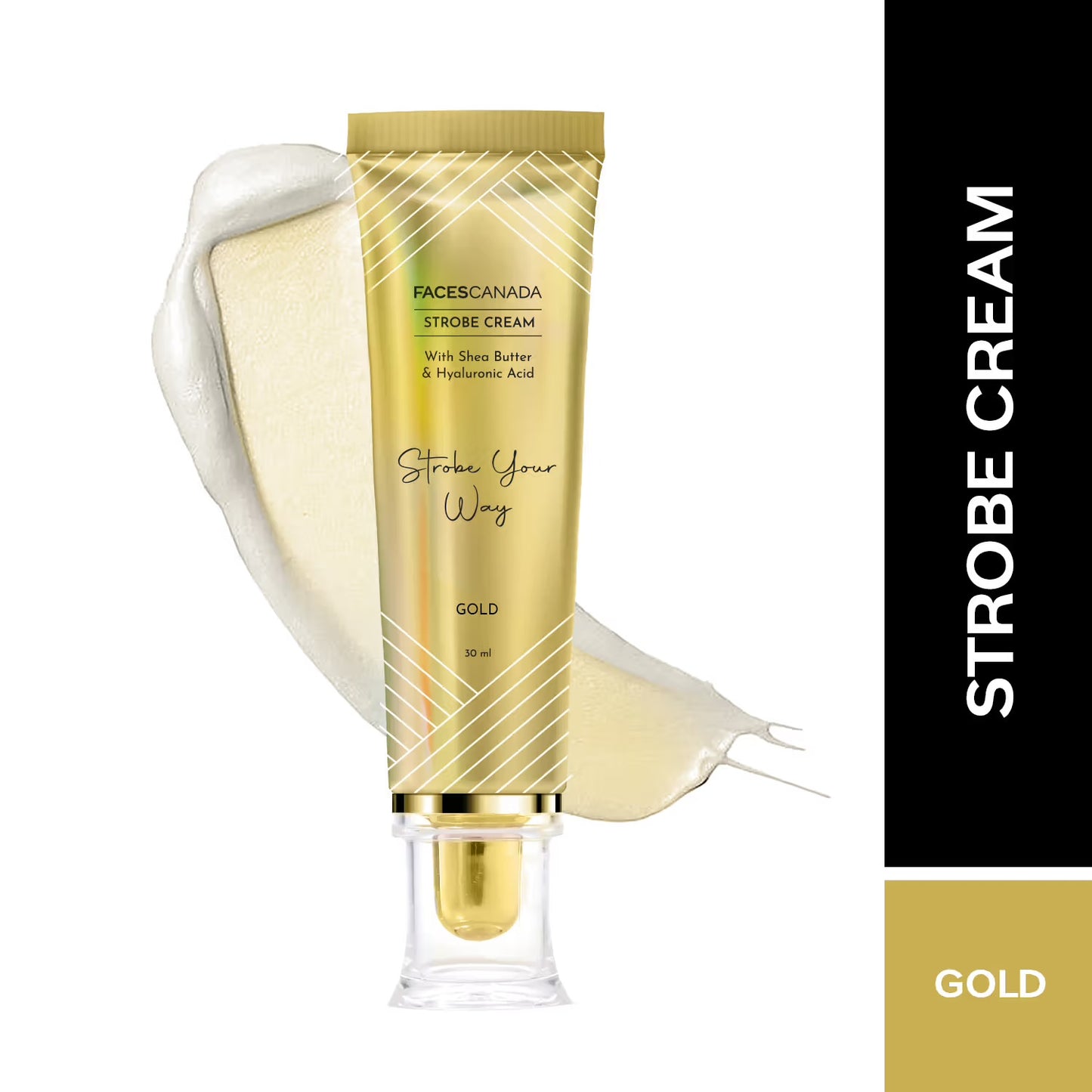 Faces Canada
Strobe Cream, - Primer + Highlighter + Moisturizer With Hyaluronic Acid
(30ml)