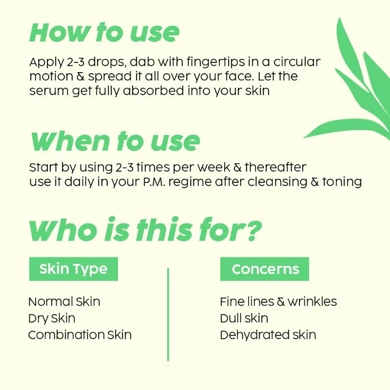 PLIX Pomegranate 0.6% Retinol & 0.2% Bakuchi Oil Night Face Serum To Reduce Fine Lines