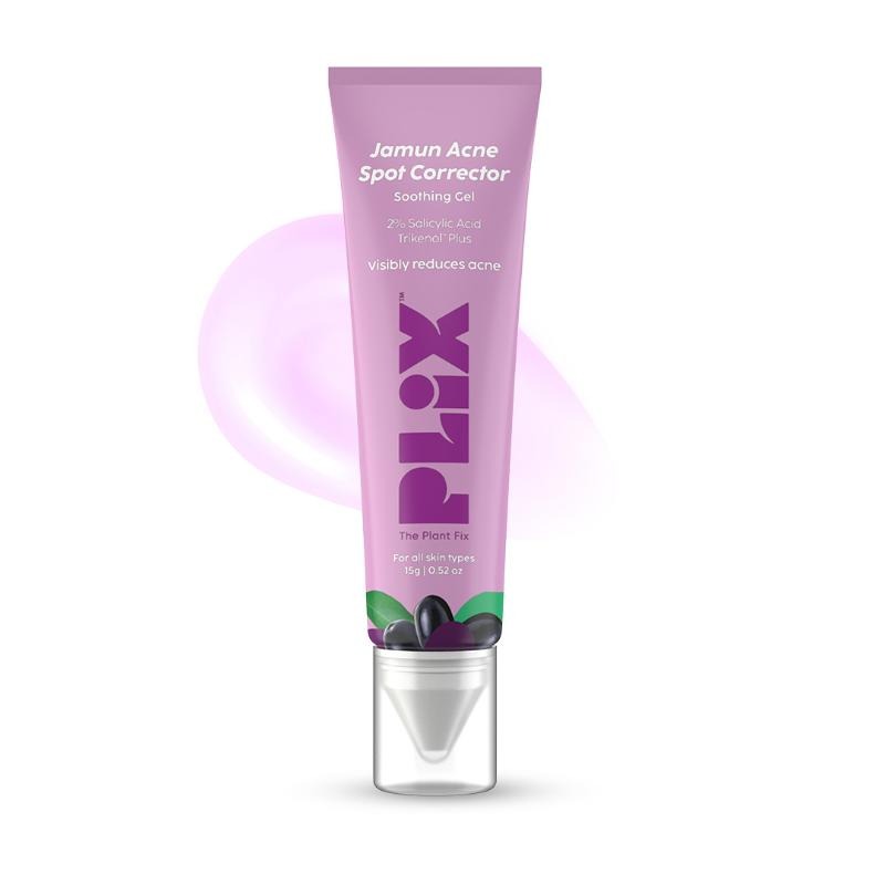 Plix 2% Salicylic Acid Acne Spot Corrector Gel For Reducing Active Acne, Controls Oil and Acne Scars (15 g)