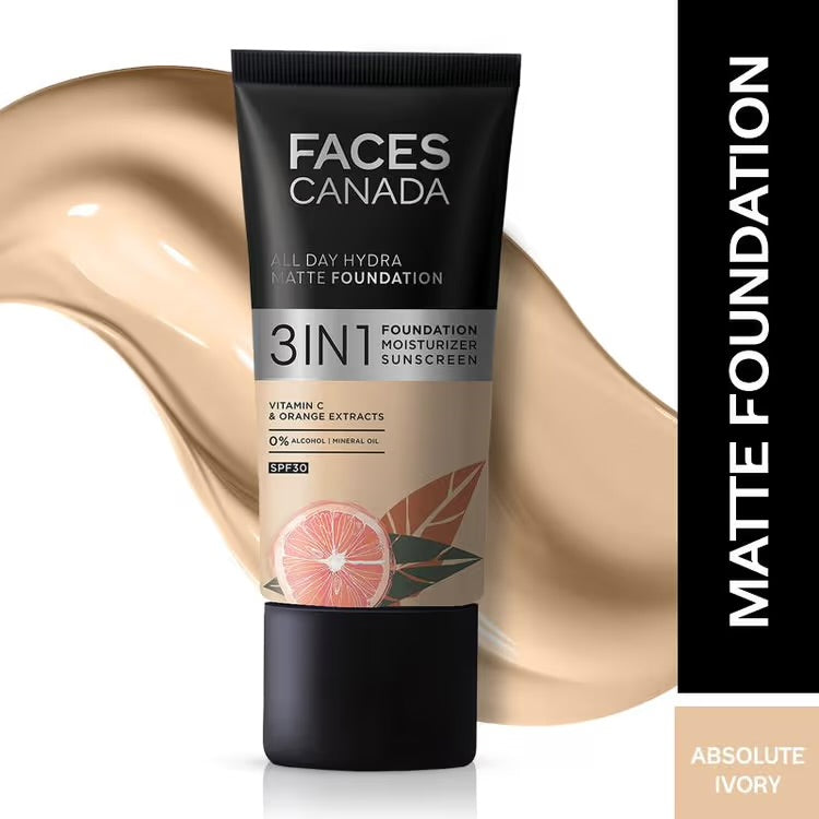 Faces Canada 3 In 1 All Day Hydra Matte Foundatio