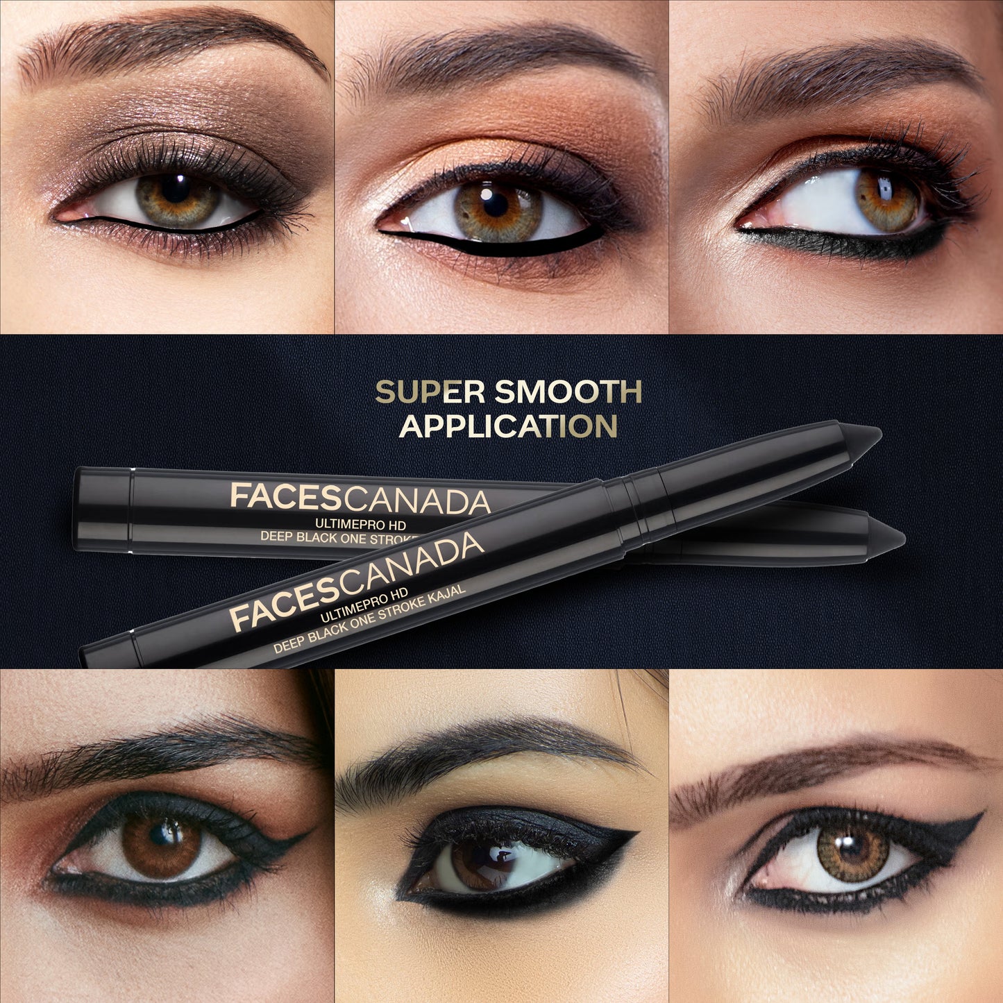 Faces Canada Ultimepro Hd Deep Black One Stroke Kajal (1.4g)