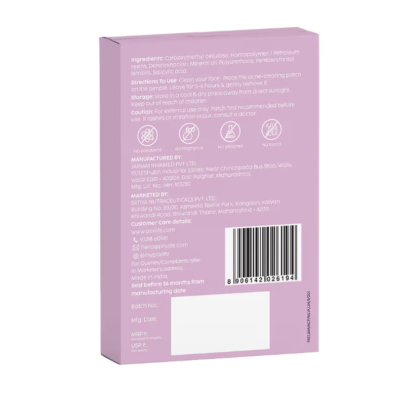 Plix Salicylic Acid Acne Patch (36 pcs)