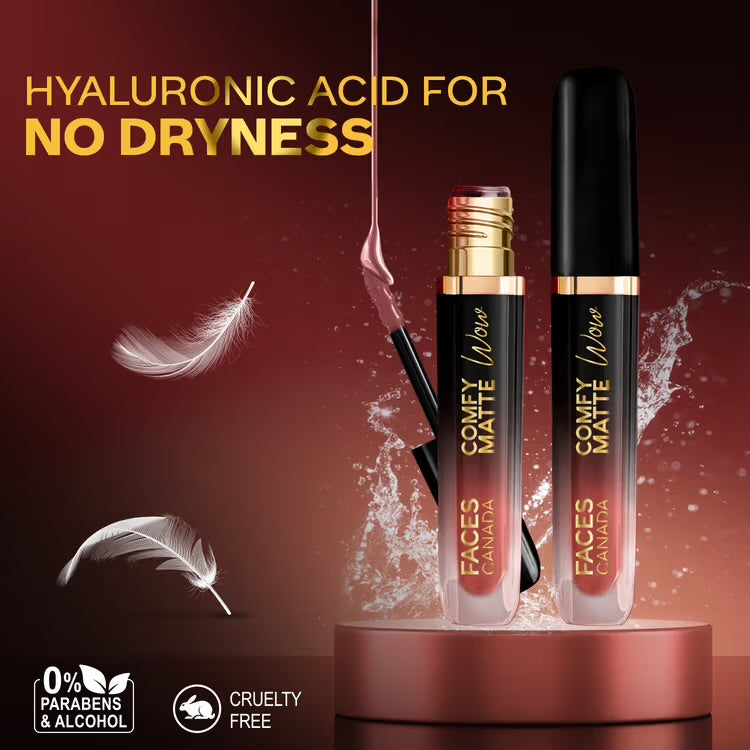 Faces Canada Comfy Matte Wow Liquid Lipstick