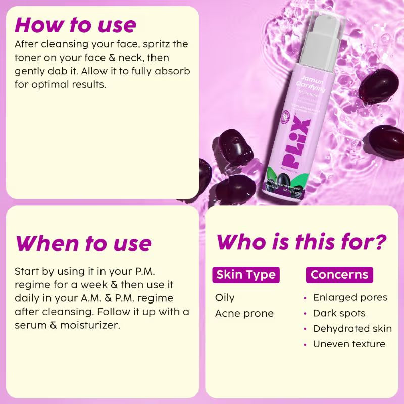 Plix FIX Jamun Clarifying Fruity Toner (150ml)