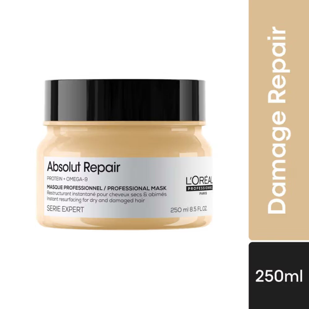 L'OREAL PROFESSIONNEL Absolut Repair Mask For Dry and Damaged Hair with Protein & Omega 9 (250 ml)