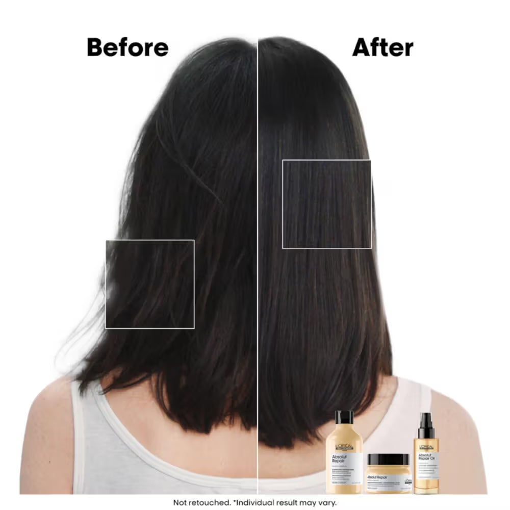 L'OREAL PROFESSIONNEL Absolut Repair Shampoo For Dry and Damaged Hair With Protein & Omega 9 (300 ml)