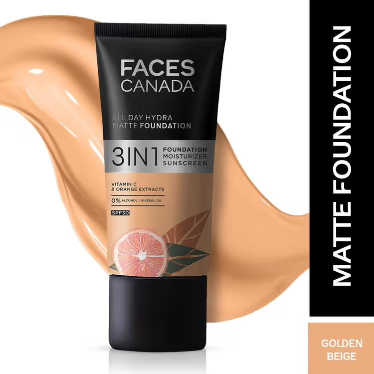 Faces Canada 3 In 1 All Day Hydra Matte Foundatio