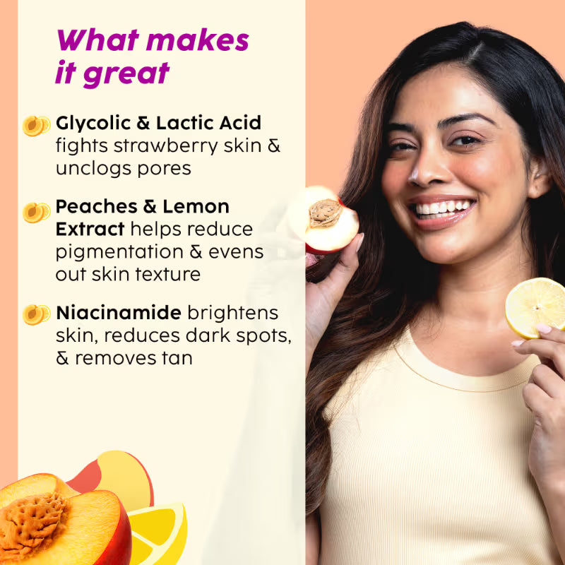 Plix Peaches & Lemon Detan Bump Eraser Scrub (200 g)