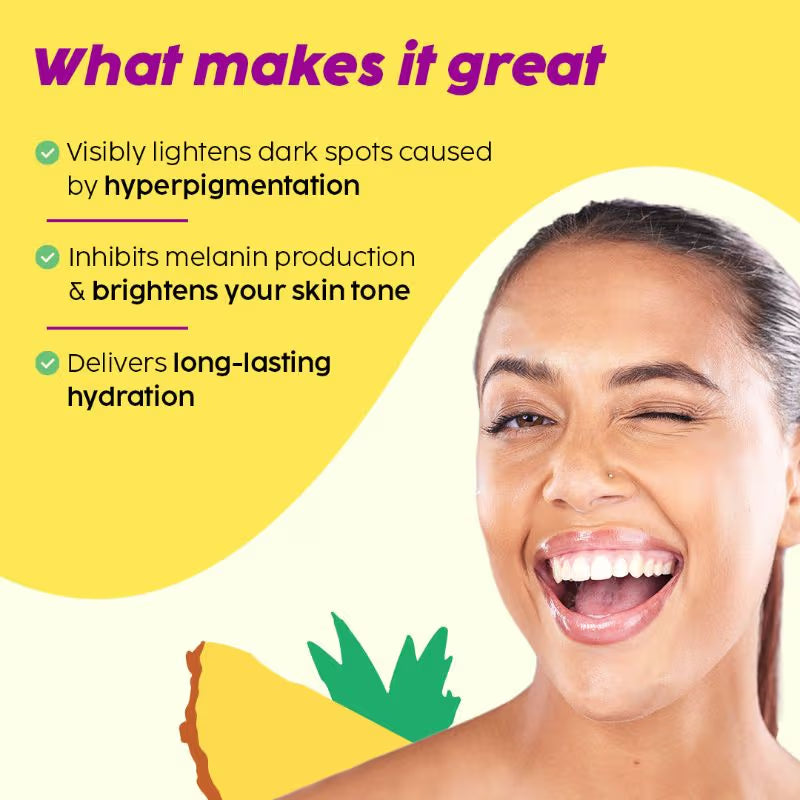 Plix 2% Alpha Arbutin Pineapple Moisturizer With SymWhite PLUS For Hyperpigmentation & Dark Spots (30g)