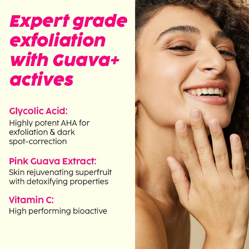Plix Guava Shine Bright Dewy Serum with 3% Glycolic Acid & Vitamin C (30ml)