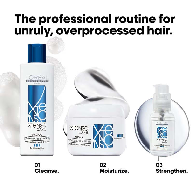 L'Oreal Professionnel Xtenso Care Shampoo For Frizz-Free, Smooth & Manageable Hair (250ml)