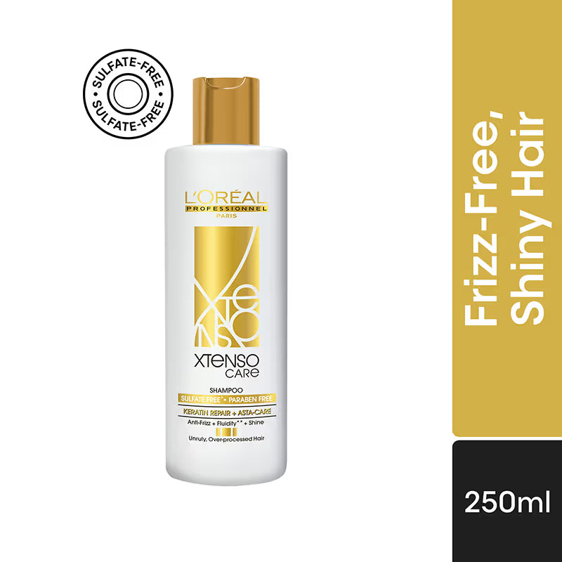 L'Oreal Professionnel Xtenso Care Sulfate-Free Shampoo For Frizz-Free, Shiny & Manageable Hair (250ml)