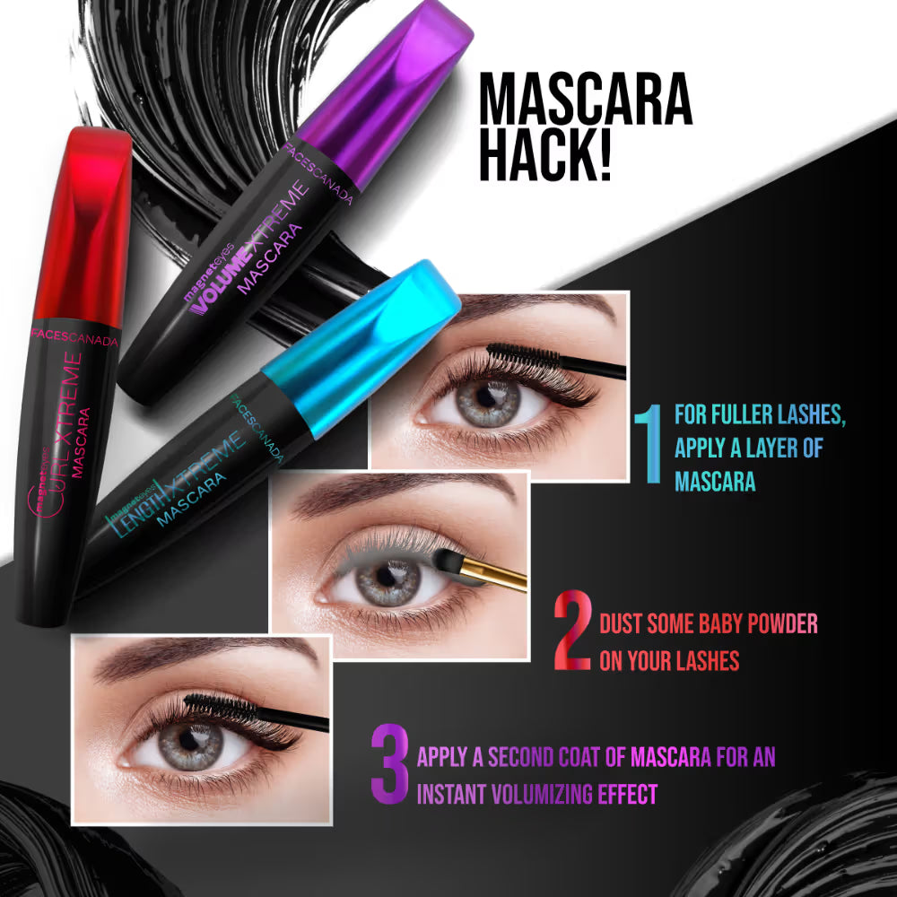 Faces Canada Magneteyes Curl Xtreme Mascara - Black