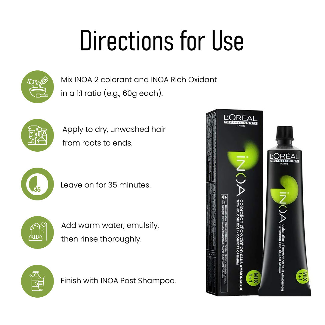 Loreal Professionnel Inoa 2 Tube Darkest Brown 60G