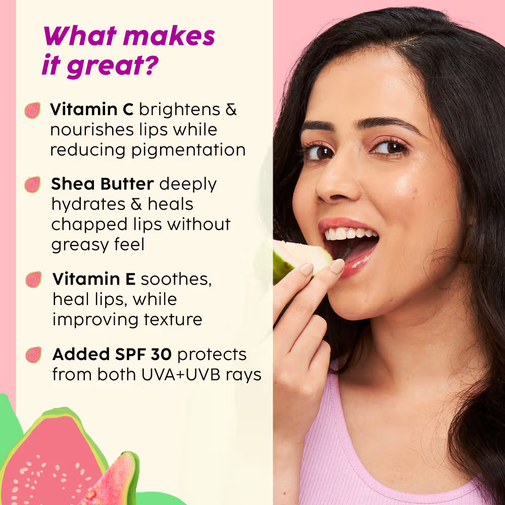 Plix Guava Glowy Lip Tinted Balm (10g)