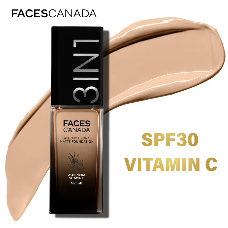 Faces Canada 3 In 1 All Day Hydra Matte Foundatio