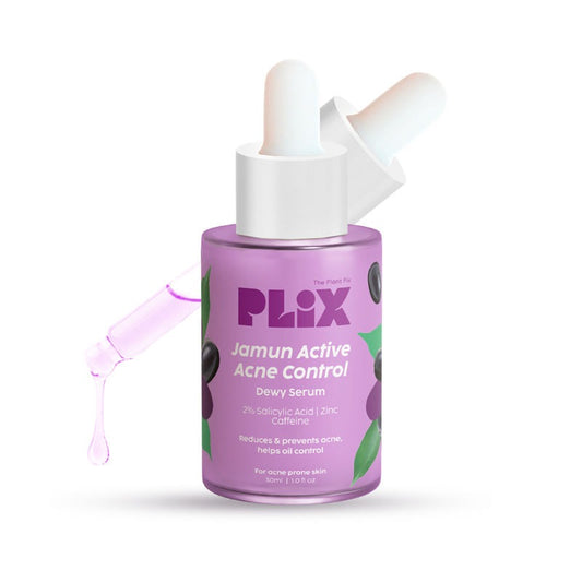 PLIX 2% Salicylic Acid Jamun Active Acne Control Dewy Serum for Active Acne & Dark Spot Reduction (30ml)