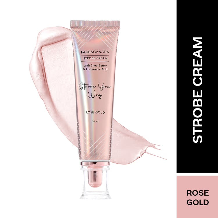 Faces Canada
Strobe Cream, - Primer + Highlighter + Moisturizer With Hyaluronic Acid
(30ml)