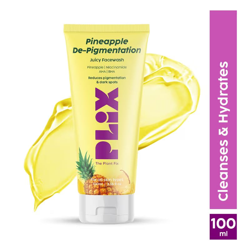 PLIX 5% Pineapple Foaming Facewash For Depigmentation, For Skin Brightening & Even Toned Complexion (100ml)