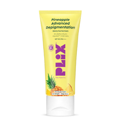 Plix Pineapple Advanced Depigmentation Dewy Sunscreen SPF 50 PA++++ (50g